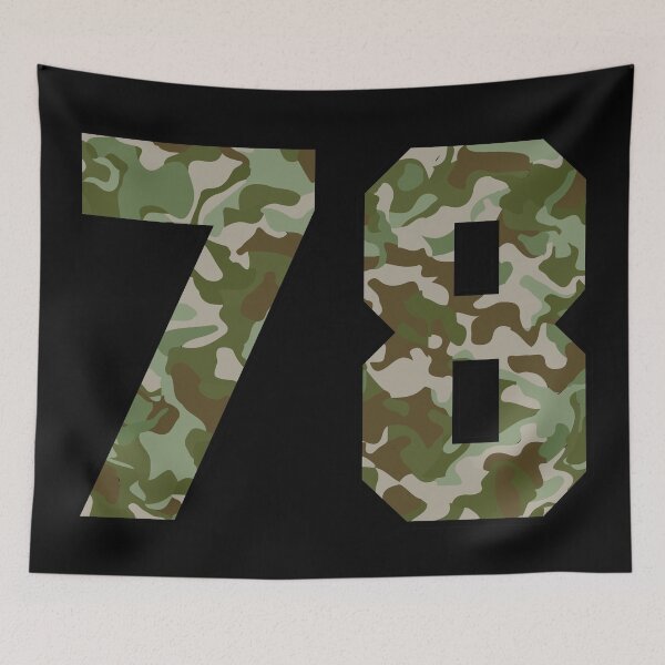 Item preview, Army Camo Number Seventy-eight Veteran Lucky Number 78 designed and sold by Urosek.