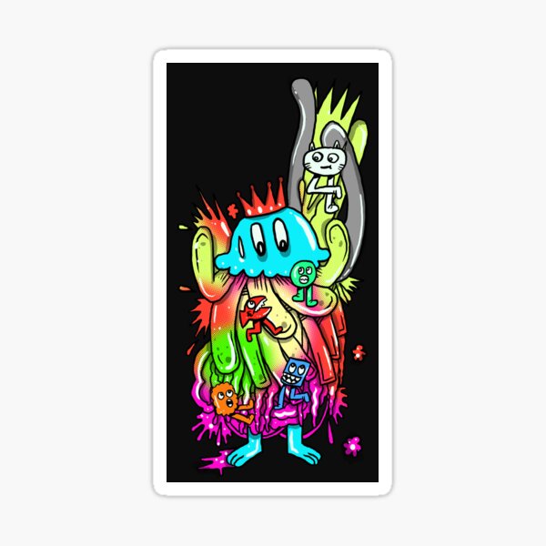 Doodle Celebrate Sticker