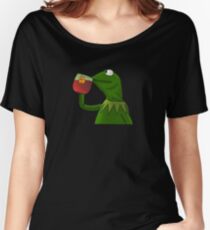 Funny Kermit That's None Of My Business Women's Relaxed Fit T-Shirt