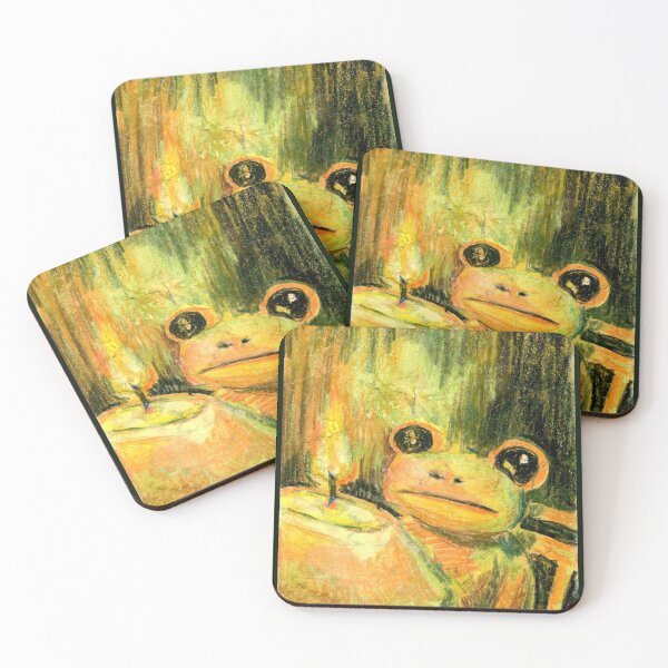 Item preview, Crayon Arson Frog with Candle designed and sold by Tempera-Mentum.