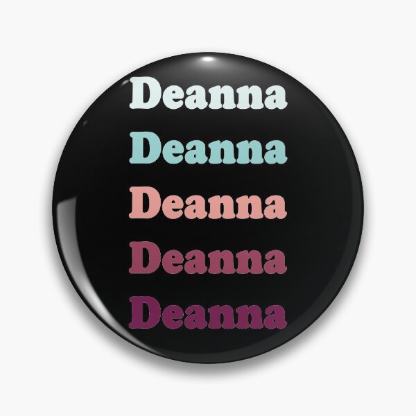 Item preview, Deanna - repeated name light teal, green, apricot,red, burgundy text - 0921 designed and sold by PrettyDesserted.