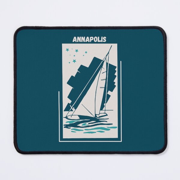 Item preview, Annapolis in Maryland, USA - Vintage Sailing Windsurfing Poster designed and sold by Vintage-TM.