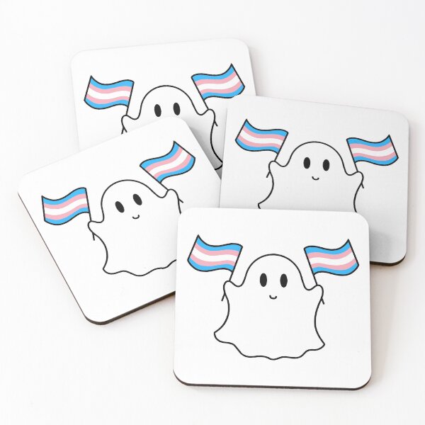 Item preview, Ghost transgender pride flag  designed and sold by DoesArtAndStuff.