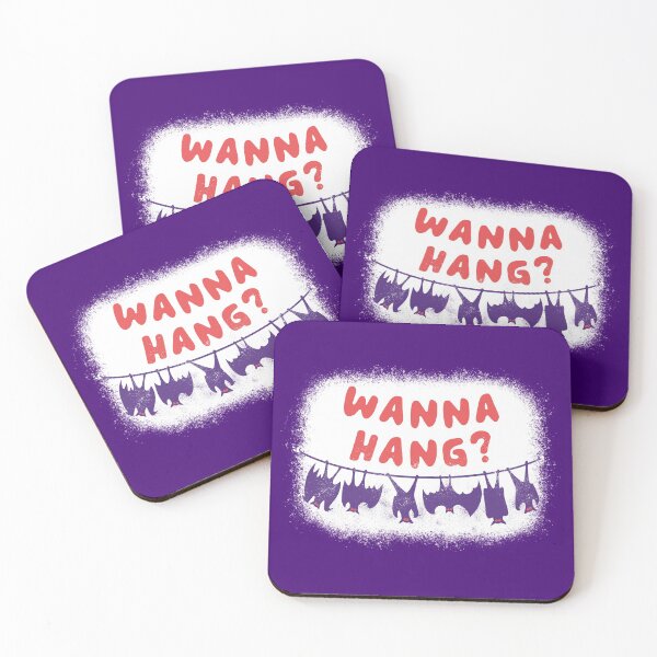 Item preview, FUNNY WANNA HANG DISTRESSED BATS HANGING UPSIDE DOWN HALLOWEEN PARTY AND WEEKEND PARTY HUMOUR QUOTE THEME designed and sold by zenturtlemerch.