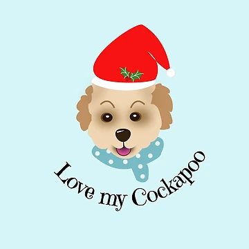 Artwork thumbnail, Christmas Cockapoo by designInk