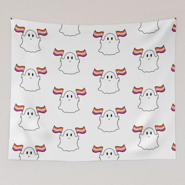 Item preview, Ghost lesbian pride flag  designed and sold by DoesArtAndStuff.
