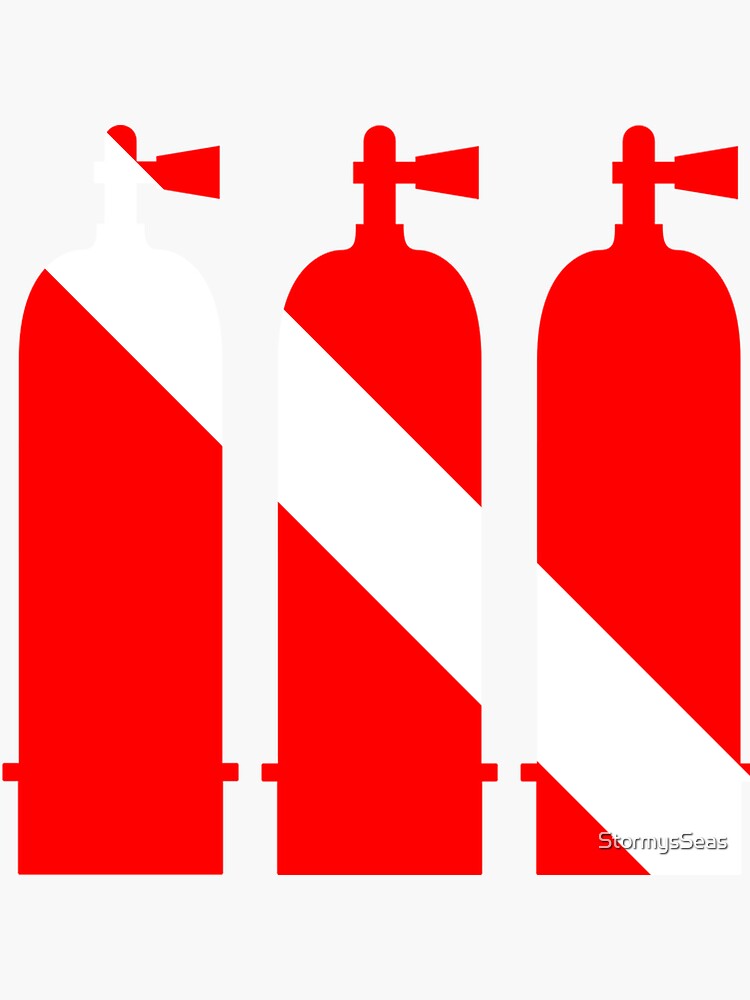 "SCUBA Tanks" Sticker for Sale by StormysSeas Redbubble