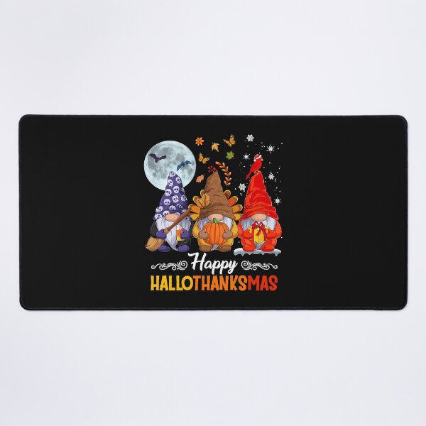Item preview, Halloween Thanksgiving Christmas Happy HalloThanksMas Gnomes designed and sold by Evrard123123.
