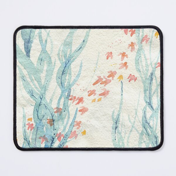 Item preview, Red clione and blue seaweed designed and sold by yuzudesign.