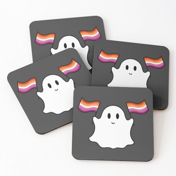 Item preview, Ghost lesbian pride flag  designed and sold by DoesArtAndStuff.