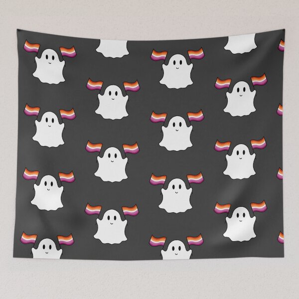 Item preview, Ghost lesbian pride flag  designed and sold by DoesArtAndStuff.
