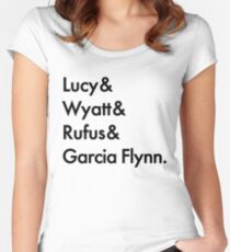 Timeless - Lucy & Wyatt & Rufus & Garcia Flynn Women's Fitted Scoop T-Shirt
