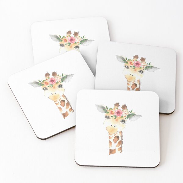Item preview, Giraffe with Floral Crown  designed and sold by latiendadearyam.
