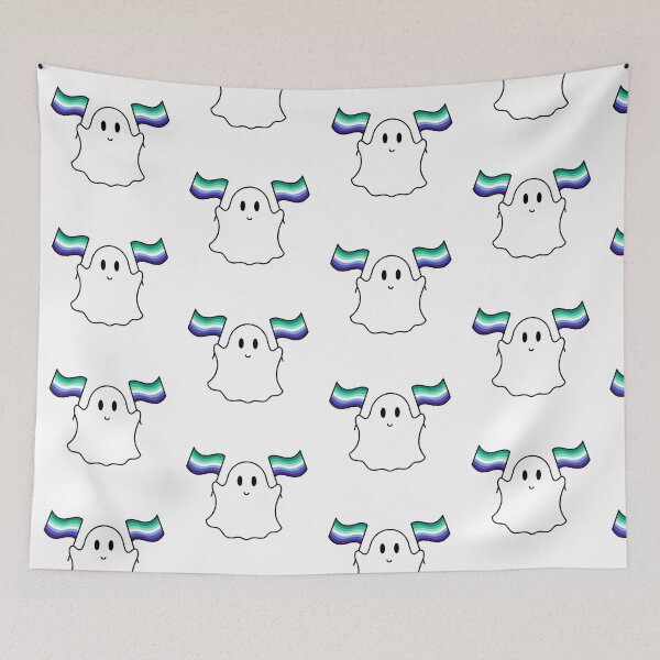 Item preview, Ghost gay pride flag  designed and sold by DoesArtAndStuff.