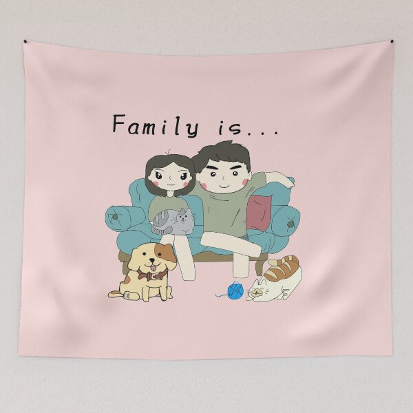 Item preview, Cute Family,  Father, Mother, Friends, Sister, daughter, Freind designed and sold by Dogpleasworld.