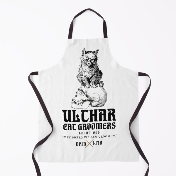 Item preview, Ulthar Cat Groomers Local 666, if it purrs, we can groom it! - white designed and sold by VXNTLC.