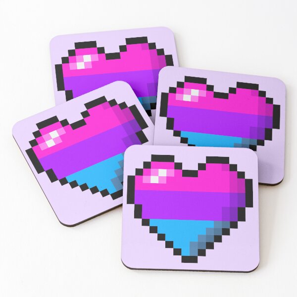 Item preview, PIXEL BISEXUAL HEART designed and sold by MysticPotato.