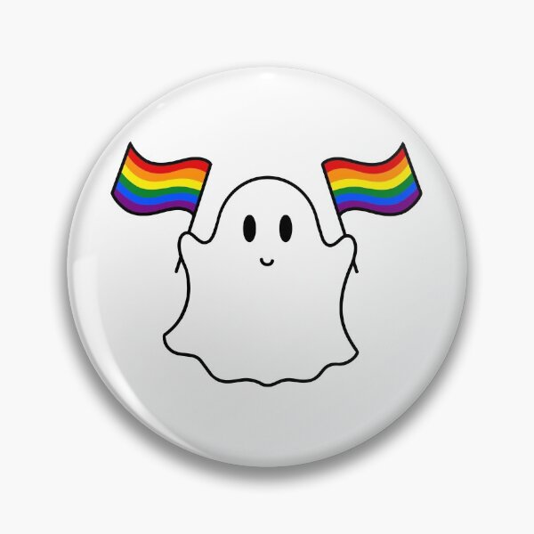 Item preview, Ghost lgbtq+ pride flag  designed and sold by DoesArtAndStuff.