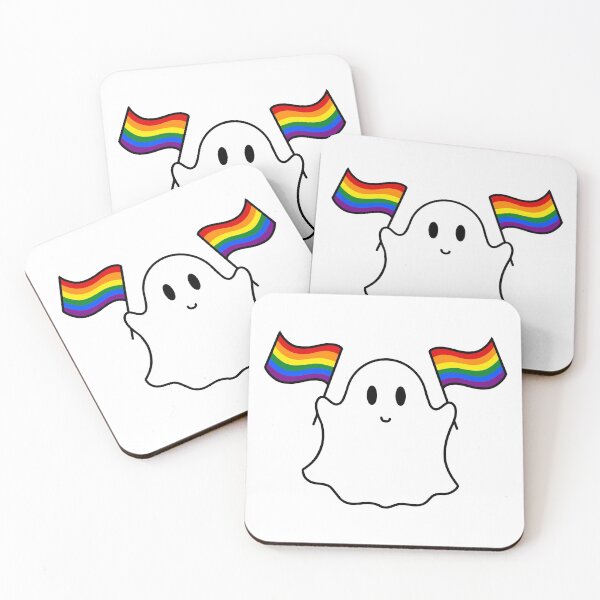 Item preview, Ghost lgbtq+ pride flag  designed and sold by DoesArtAndStuff.