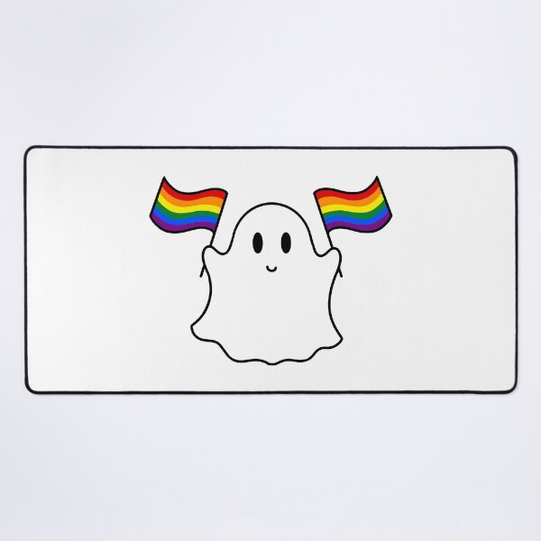 Item preview, Ghost lgbtq+ pride flag designed and sold by DoesArtAndStuff.