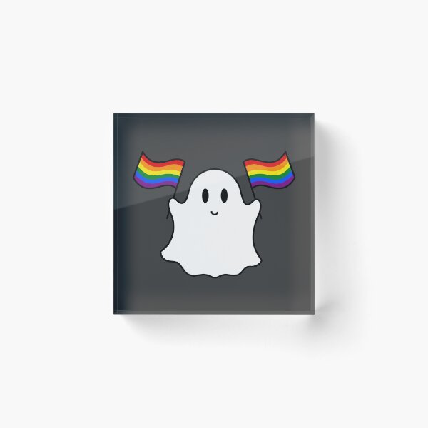 Item preview, Ghost lgbtq+ pride flag  designed and sold by DoesArtAndStuff.
