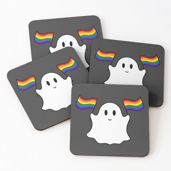 Item preview, Ghost lgbtq+ pride flag  designed and sold by DoesArtAndStuff.