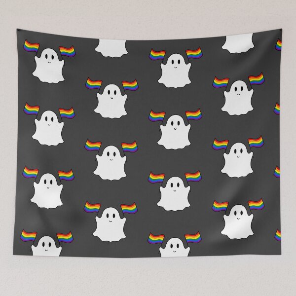 Item preview, Ghost lgbtq+ pride flag  designed and sold by DoesArtAndStuff.