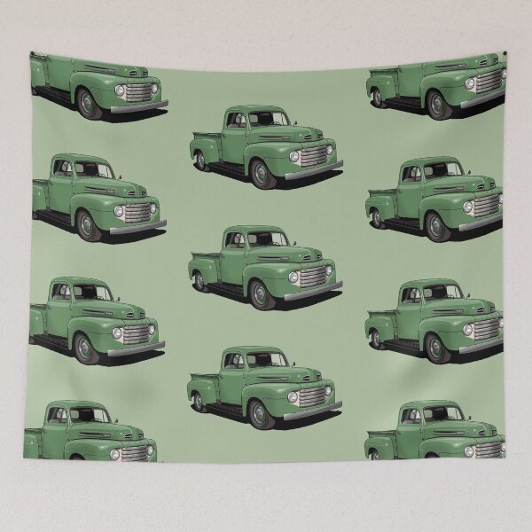 Item preview, 1950 Ford F1 Pickup Truck in light green designed and sold by candc-retro.