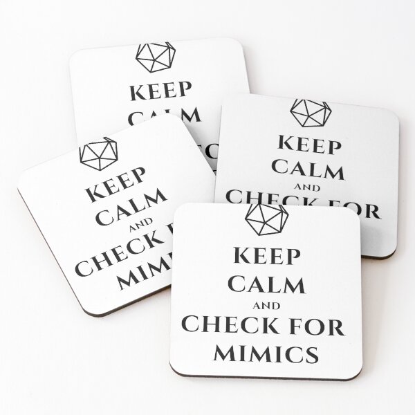 Item preview, Keep calm and check for mimics designed and sold by jofr.