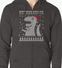 T-shirt laid de Noël Dino laid Veste zippée à capuche