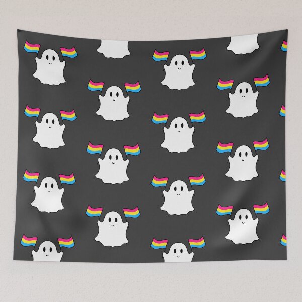 Item preview, Ghost pansexual pride flag  designed and sold by DoesArtAndStuff.