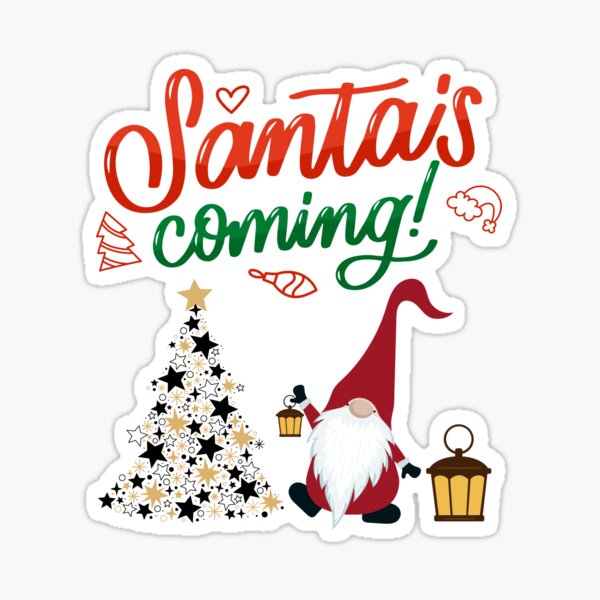 ✨Cool✨ Santa Claus is coming to town! FREE santa stickers will