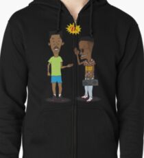 the handshake Zipped Hoodie