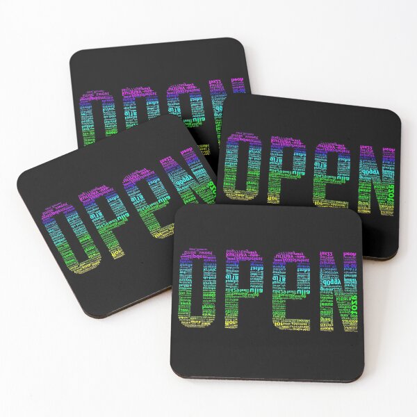 Item preview, Clasic, Open, rainbow, words. designed and sold by Oksanka21.