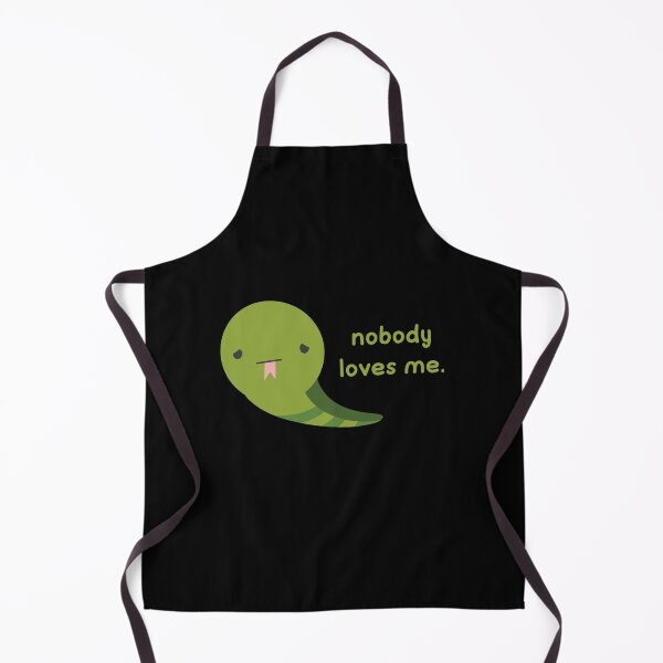 Item preview, nobody loves me green SNEK (snake) designed and sold by jazzydevil.