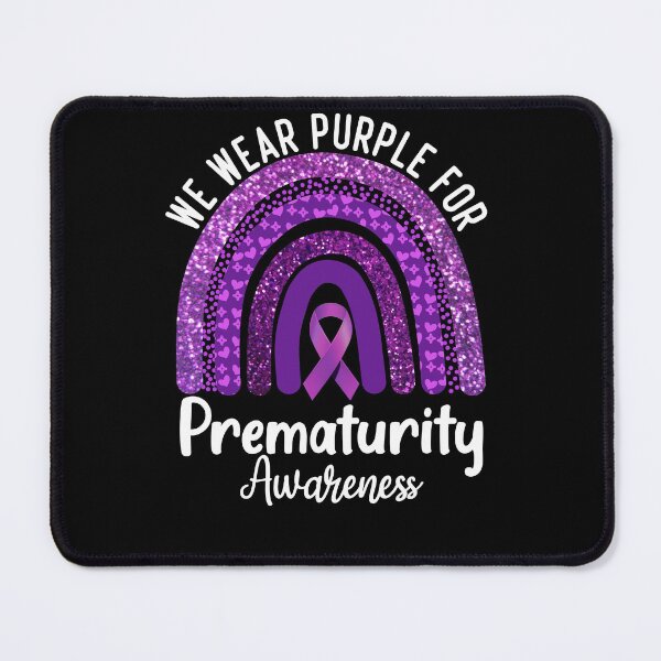 Item preview, we wear purple for prematurity awareness rainbow designed and sold by hypertee-design.