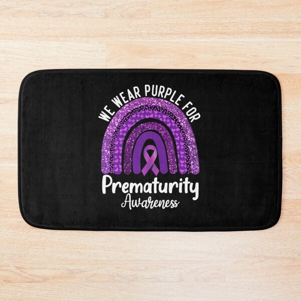 Item preview, we wear purple for prematurity awareness rainbow designed and sold by hypertee-design.