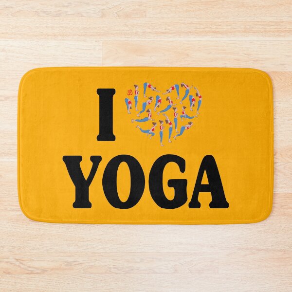 Item preview, I Love Yoga - Heart with Sun Salutation Positions designed and sold by Happy Puppy Print On Demand.