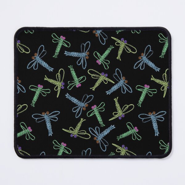 Item preview, Macrame Dragonflies Green - Black background designed and sold by Jana Šlesaríková.