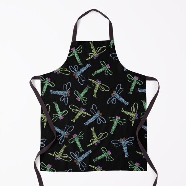 Item preview, Macrame Dragonflies Green - Black background designed and sold by Jana Šlesaríková.