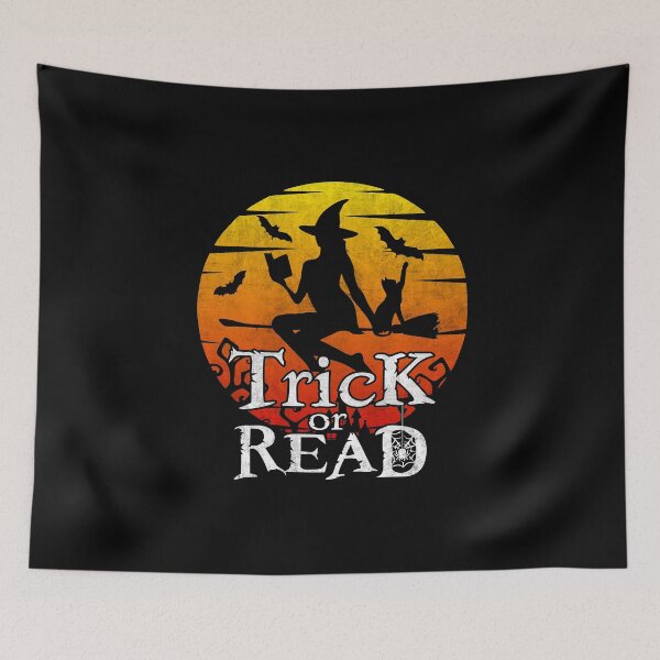 Item preview, Trick or Read Halloween Witch Reading A Book Funny Bookworm Costume  designed and sold by alenaz.