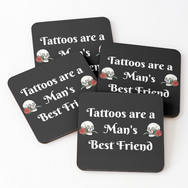 Item preview, Tattoos Are A Man's Best Friend designed and sold by rosendosen.