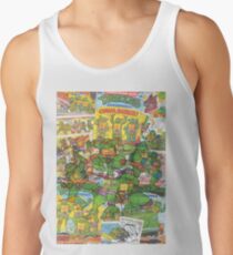 Vintage Comic Teenage Mutant Hero Turtles Tank Top