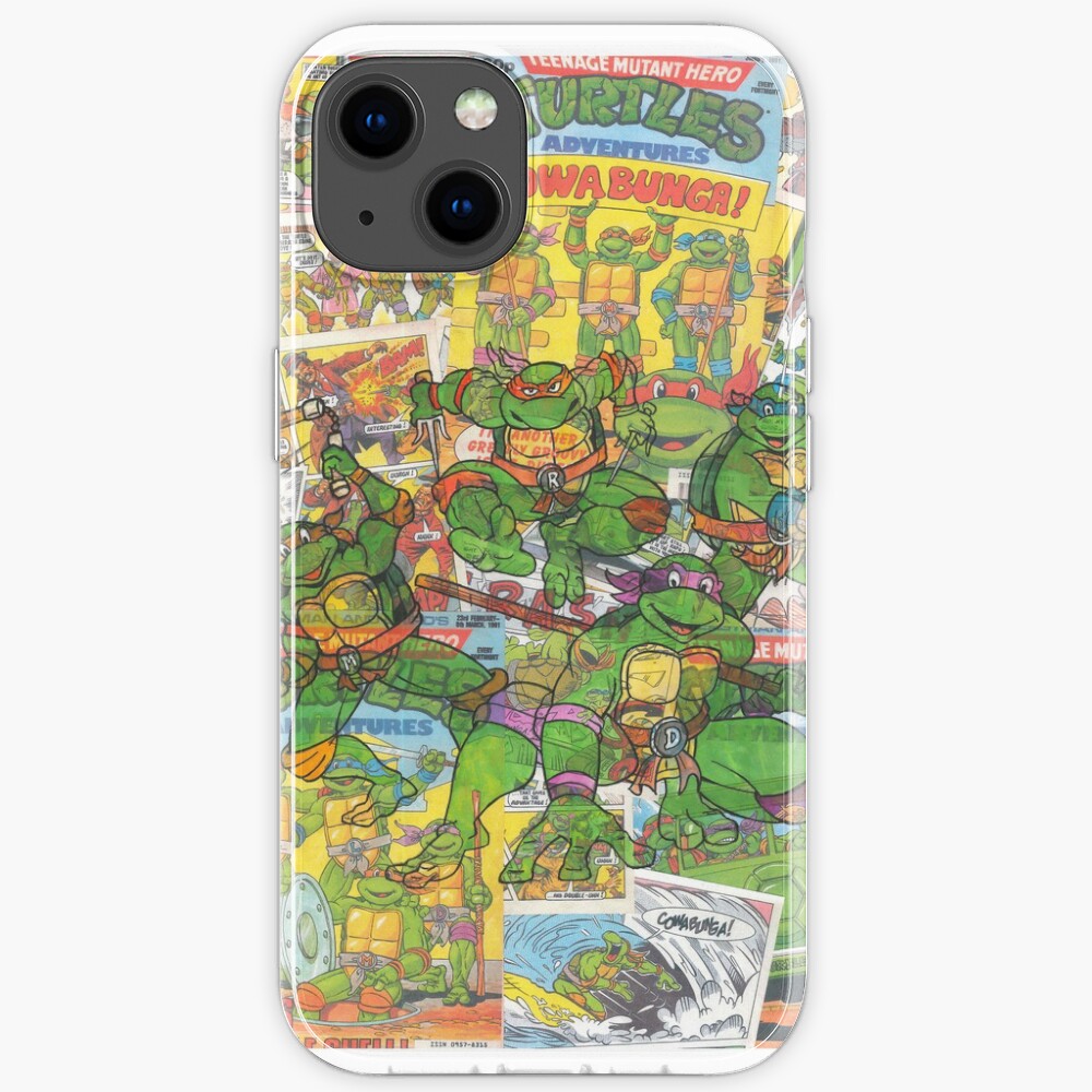 Discover Vintage Comic Teenage Mutant Hero Turtles iPhone Case