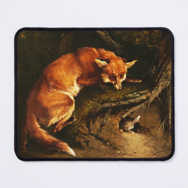 Item preview, ON THE LURK Forest Animals, Red Fox and Rabbit designed and sold by BulganLumini.