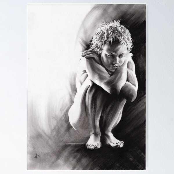 Item preview, Quiescent II - charcoal and conté drawing designed and sold by Paul Davenport.