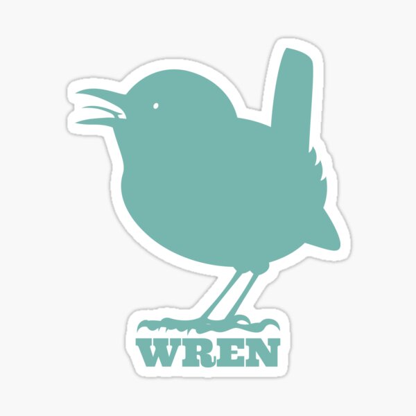 WREN (blue) Sticker