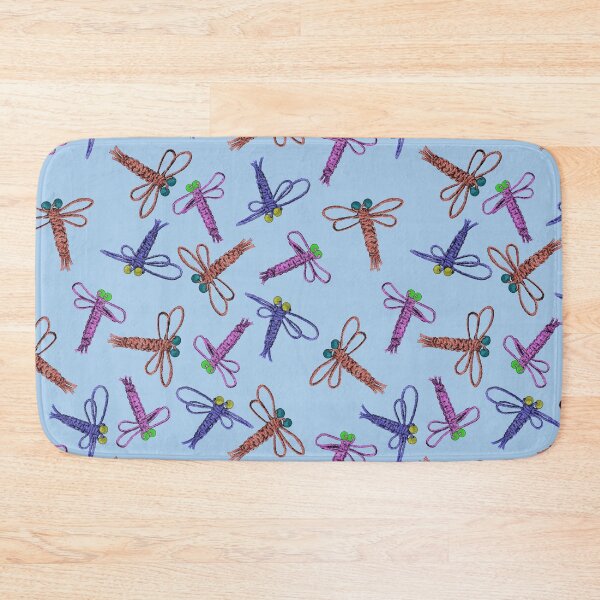 Item preview, Macrame Dragonflies Purple - Blue background designed and sold by Jana Šlesaríková.
