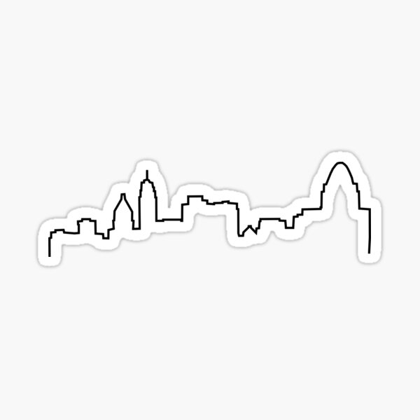 Cincinnati, OH City Skyline Sticker