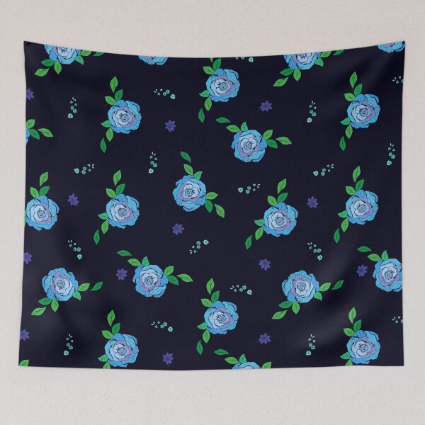 Item preview, Blue roses pattern  designed and sold by irisman.